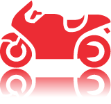 Red Motorcycle Icon